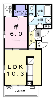 イリーデ　KTの間取り