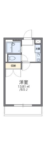 レオパレス二上の間取り