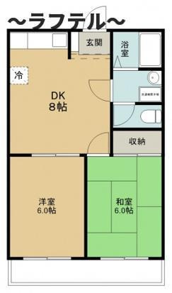 所沢市東狭山ケ丘２丁目のアパートの間取り