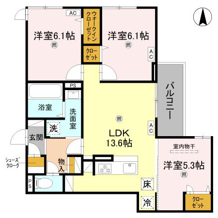 ラポール西木辻の間取り