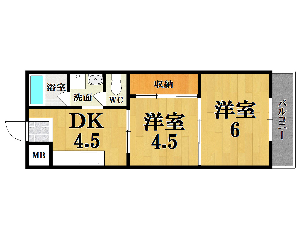 ハイツふみの間取り