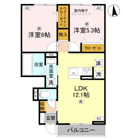 グランヴェール西ノ京の間取り