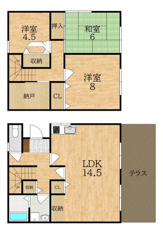 コンフォート朱雀Ⅵの間取り|３LDKは部屋数が多いので、ファミリーさんにおすすめです