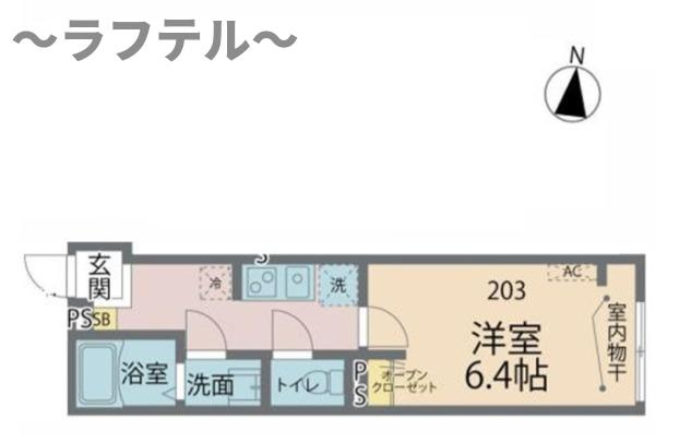 所沢市大字上安松のアパートの間取り