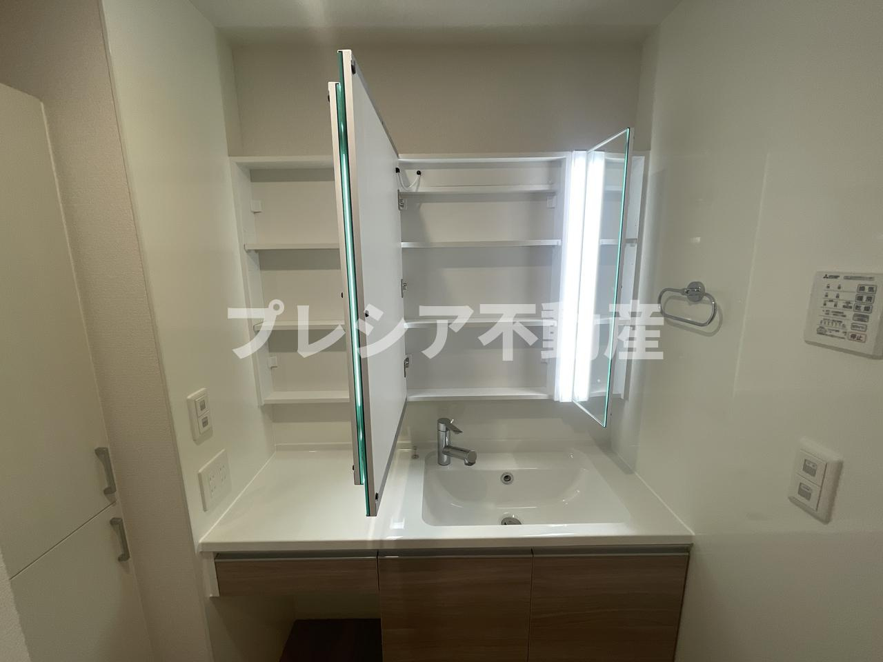 D-ROOM甲子園口の洗面所