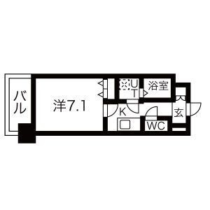 シャルールメゾン桃谷の間取り
