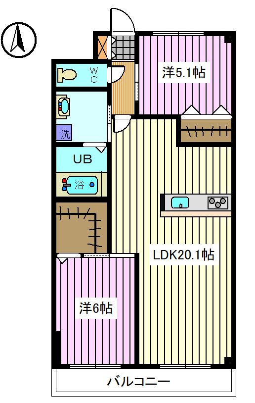 ブランシュ上の台の間取り