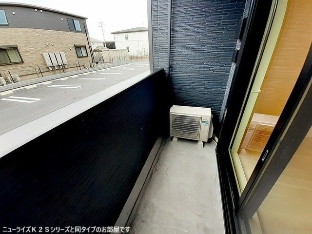 グラン笹井Ａのバルコニー|落ち着いた時間を過ごせるバルコニーです
