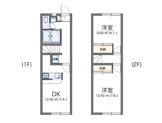 レオパレスＫＩＨＡＲＡＰａｒｔⅡの間取り