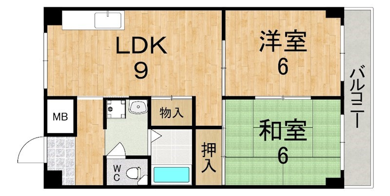 山善ハイツの間取り