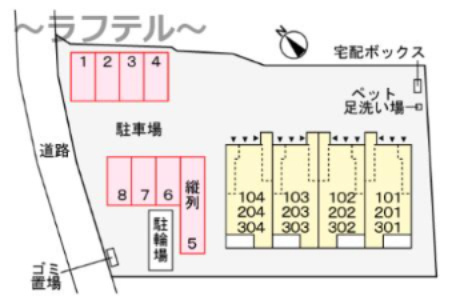 ヒカルサ狭山の区画図
