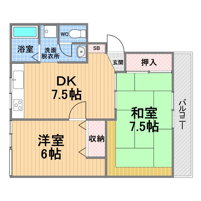 レジデンス熊野の間取り