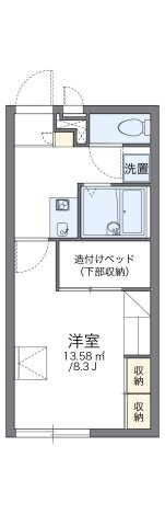 レオパレスフローレス州見台の間取り