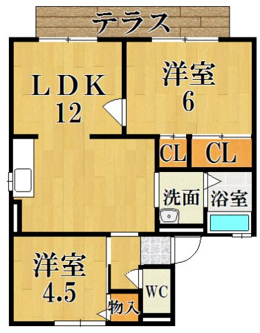ルミエールＡ棟の間取り