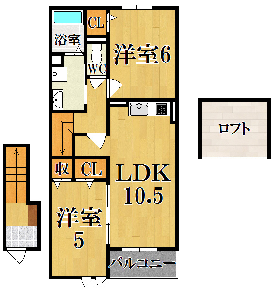 クラール平城の間取り