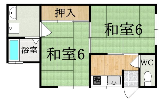 西田ハイツの間取り