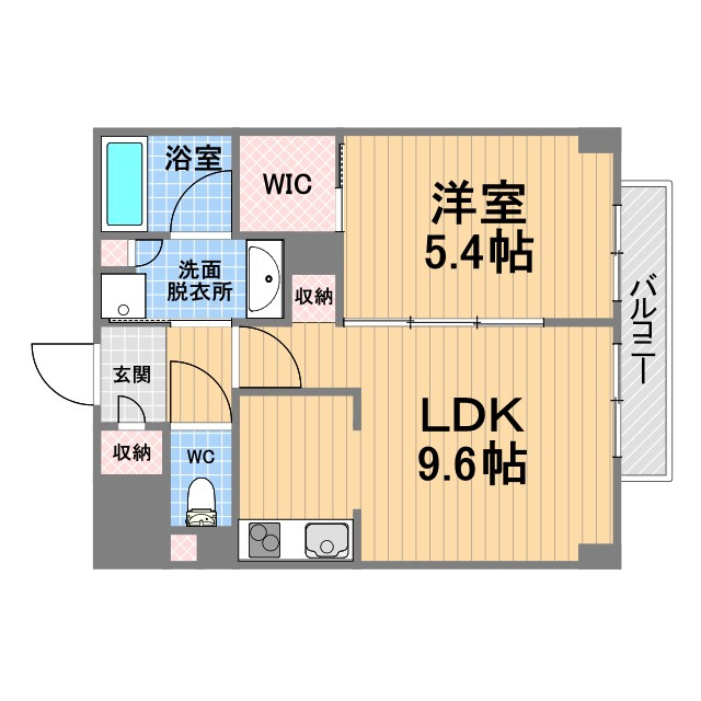 CASA甲子園口Ⅰの間取り