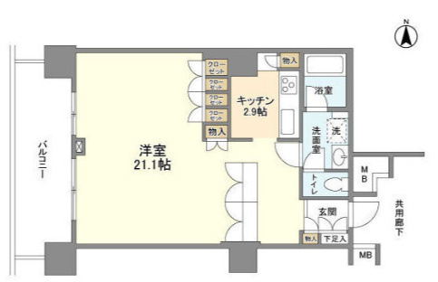 豊洲シエルタワーの間取り