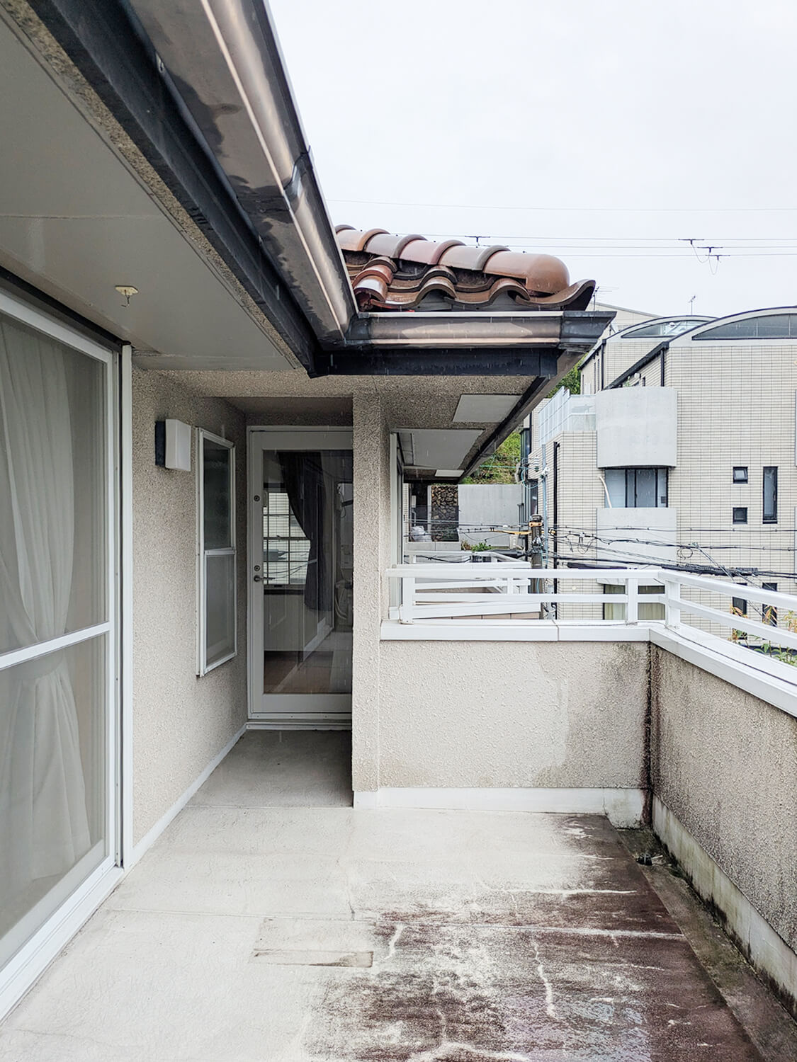 満池谷町貸家のバルコニー