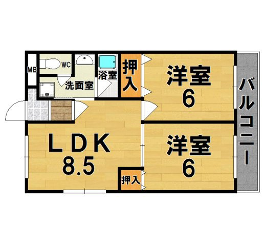 メゾンコンフォールの間取り