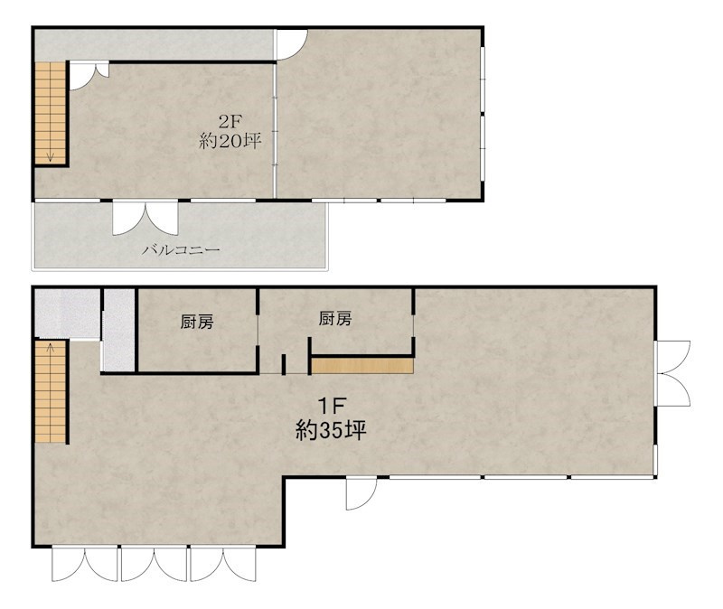 木津大次店舗の間取り