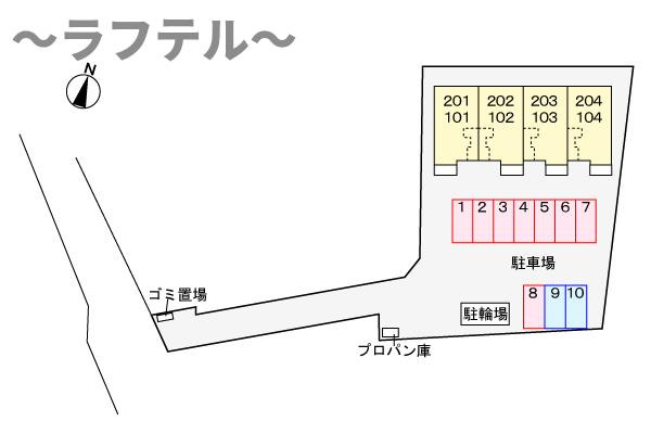 プラムガーデンの区画図