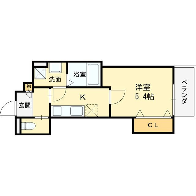 クレアール西今川の間取り