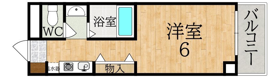 北之庄西町ビルの間取り