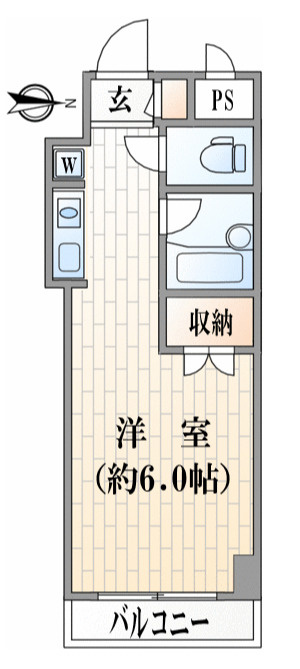 コンフォート武蔵浦和の間取り