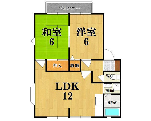 ウィンディア２１Ｂ棟の間取り