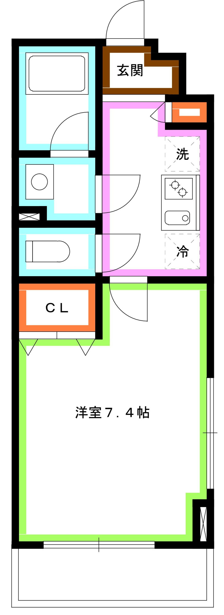 杉並区南荻窪４丁目の賃貸マンションの間取り