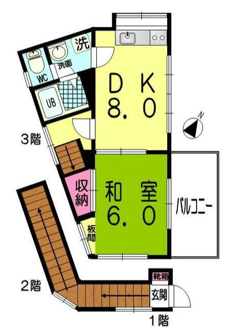 シンメイハイツの間取り