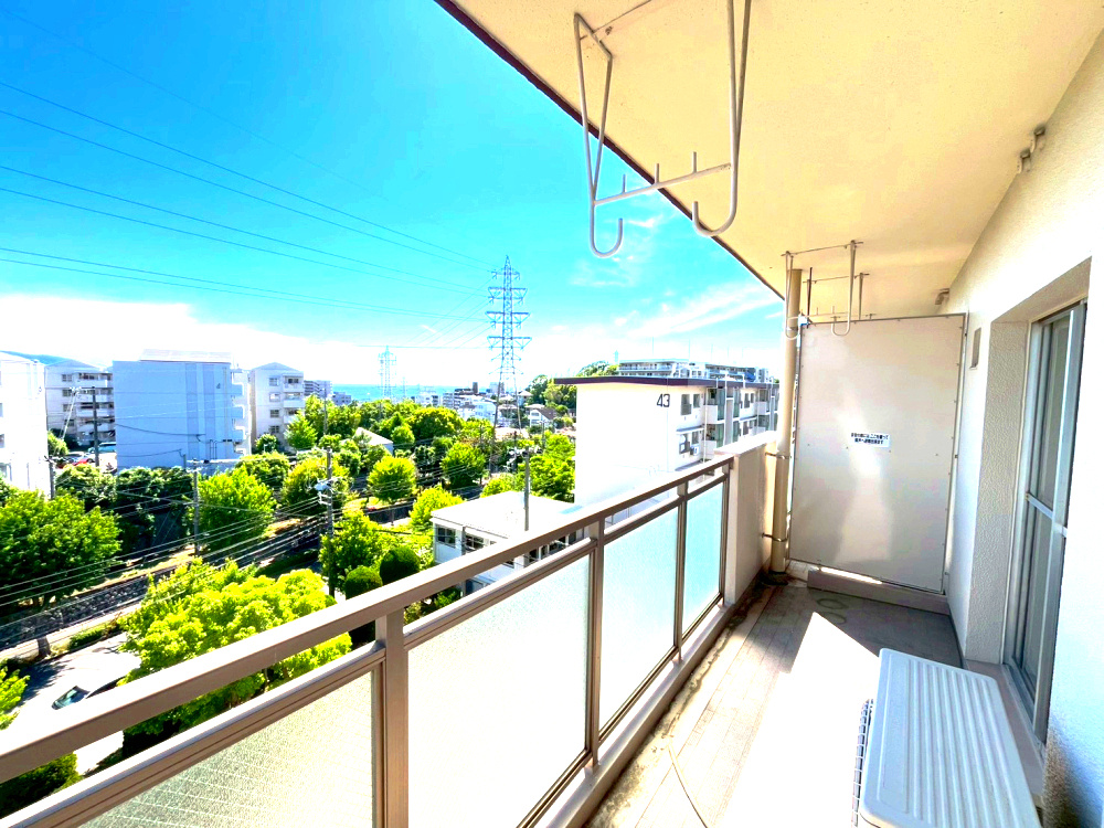 狩口台住宅42号棟のバルコニー|バルコニー付きです