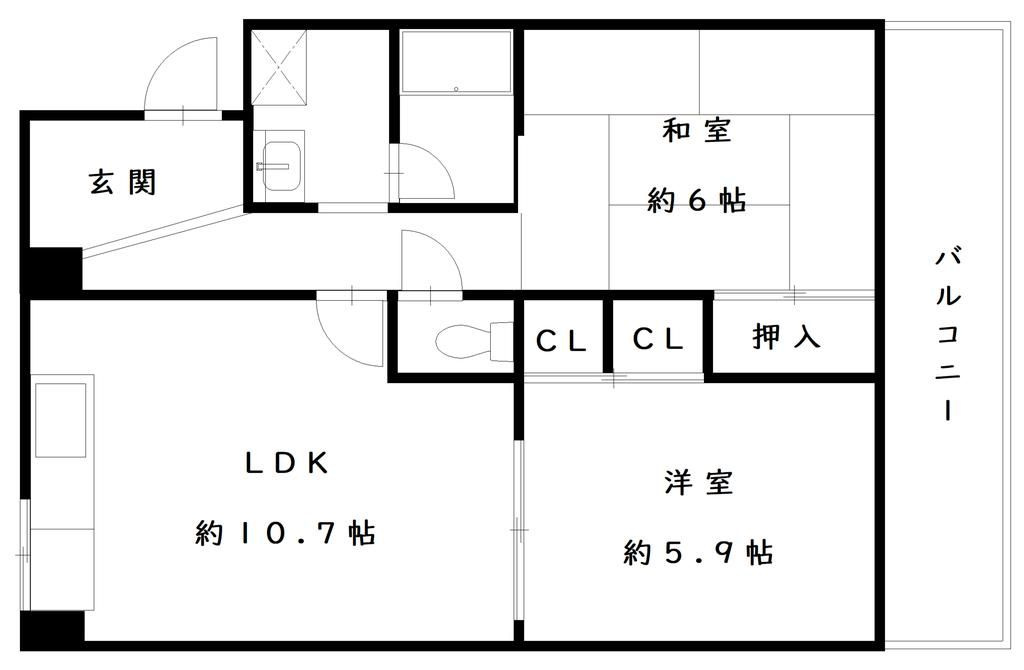 グレイシァス上町台の間取り