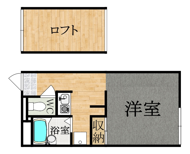 レオパレス冨田Ⅲの間取り
