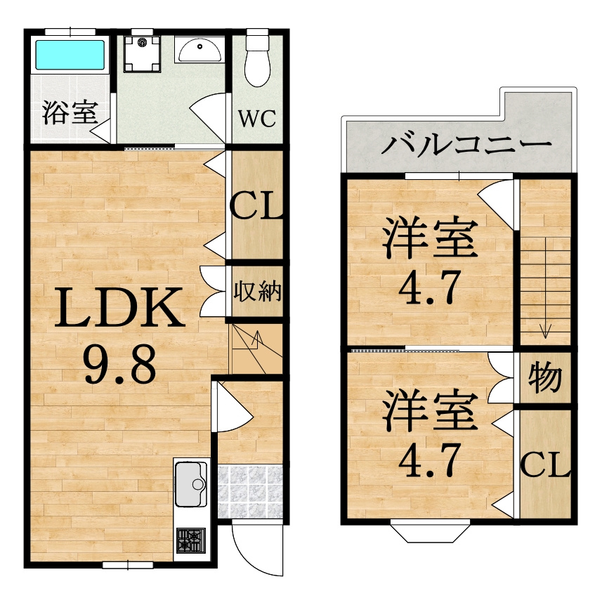 サンリブ3号館の間取り
