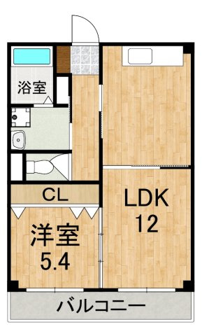 ツクモハイツの間取り