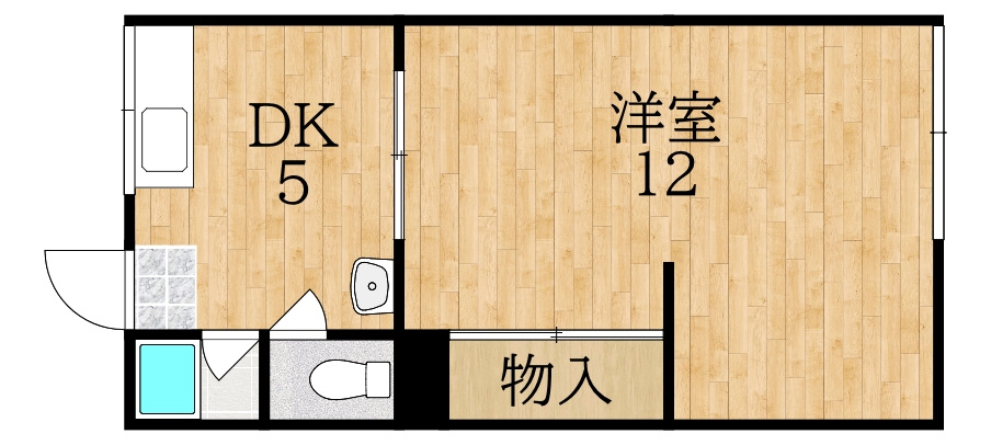 学園前ハイツの間取り