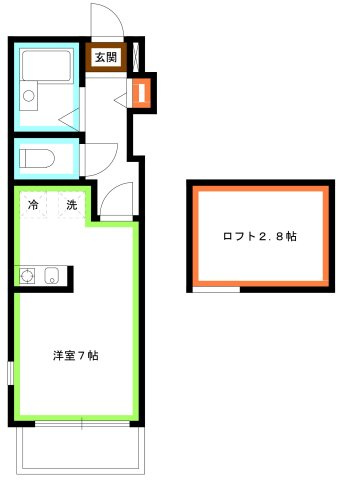 杉並区松庵２丁目のアパートの間取り