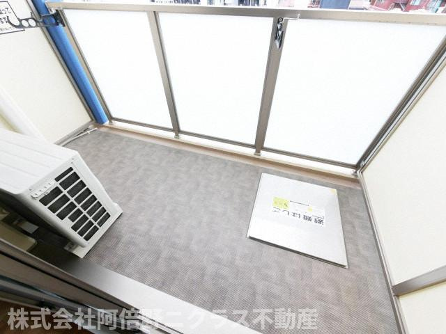 天王寺エルモのバルコニー