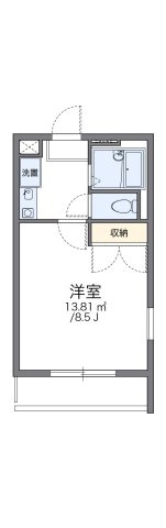 レオパレス二上の間取り