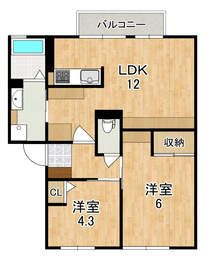 アスティオン飛鳥の間取り