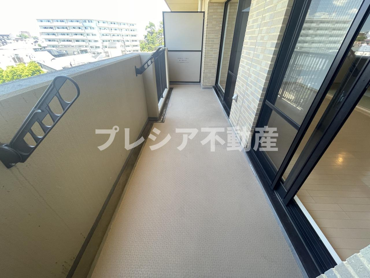 ハイツ甲四公園のバルコニー