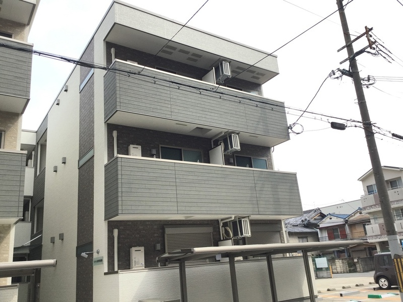 フジパレス針中野Ⅱ番館のエントランス