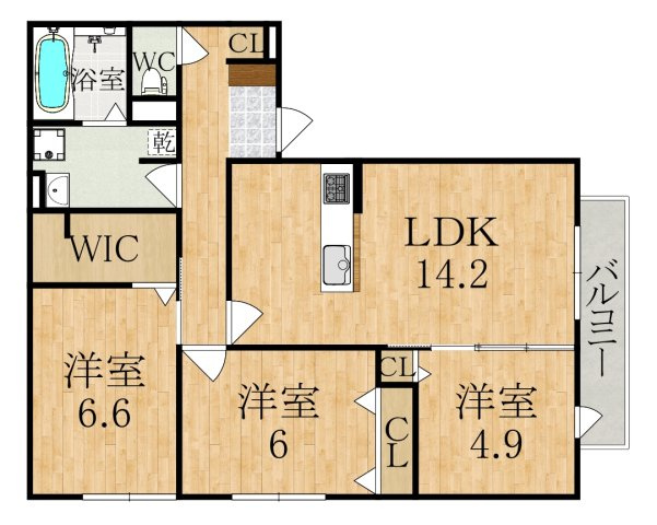 Ｖｉｌｌａ　Ｃａｌｍａの間取り