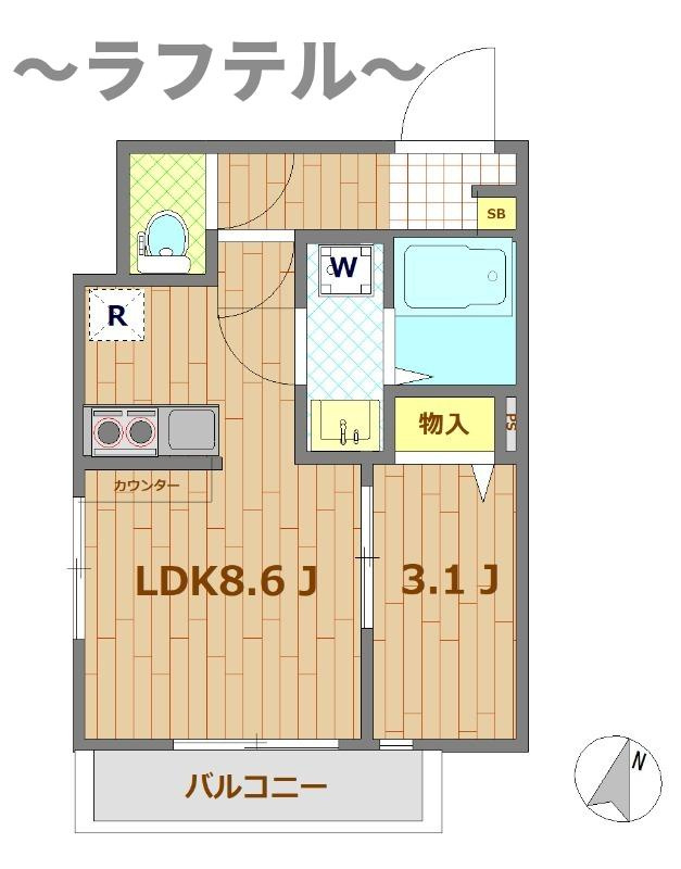 Aimer所沢の間取り