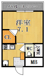 ドムール佐保川の間取り