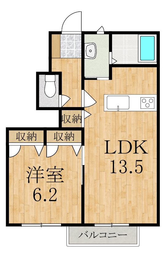 グラヴィスＢの間取り
