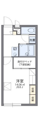 レオパレス花水木の間取り