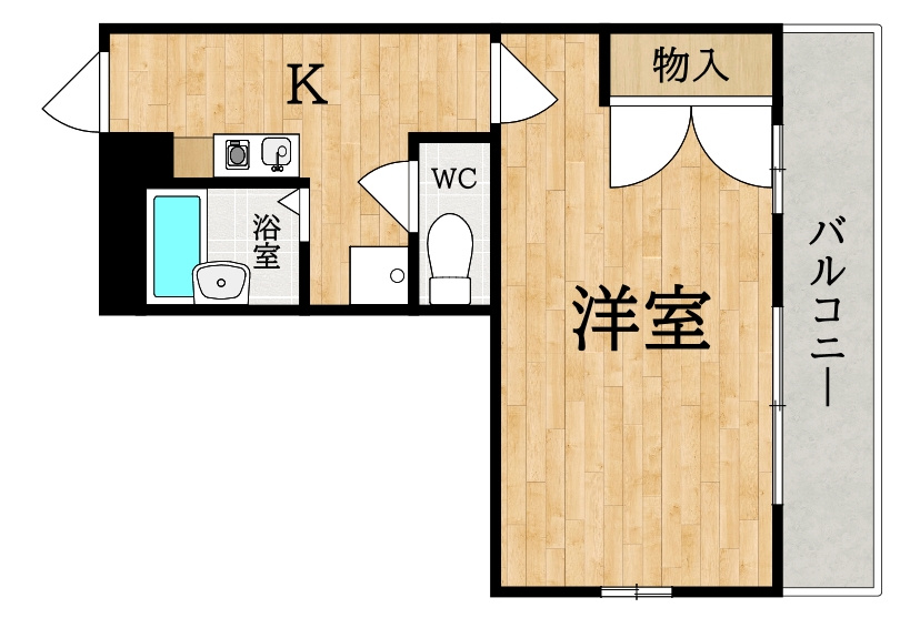 レオパレス大陽弐番館の間取り